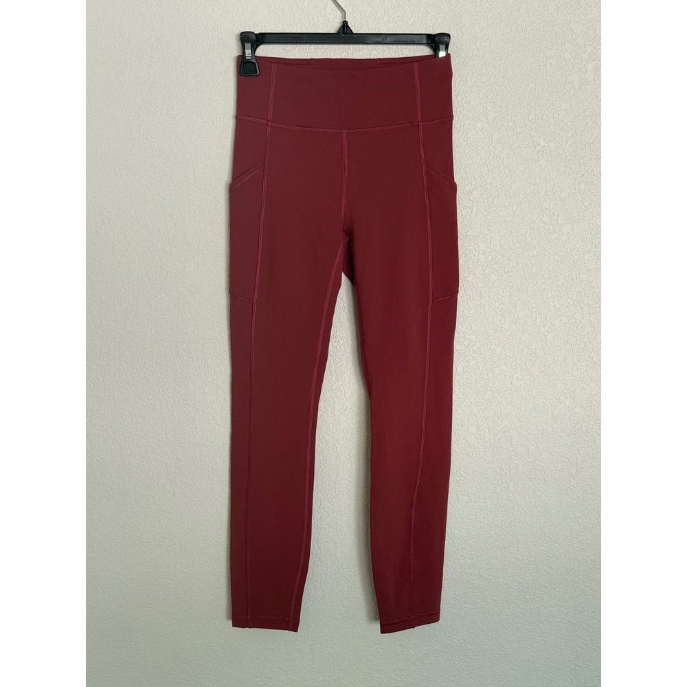 Lululemon Invigorate High-Rise Tight 25 Chianti Red Everlux Leggings Size 4